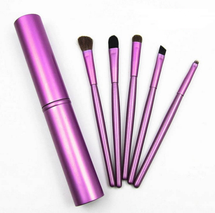 JetSetGlow 5-Piece Travel-Ready Mini Eye Makeup Brush Set