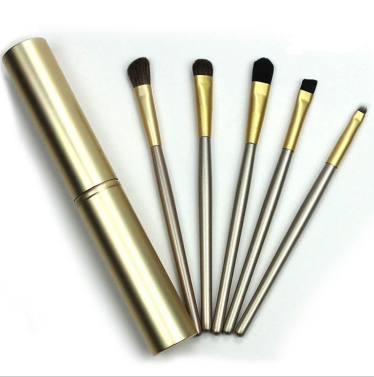 JetSetGlow 5-Piece Travel-Ready Mini Eye Makeup Brush Set