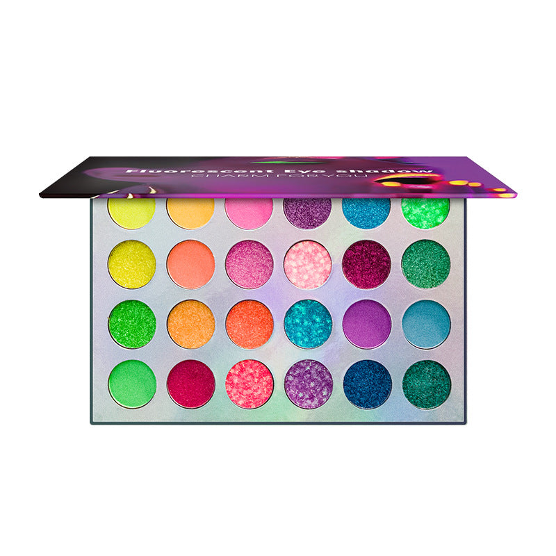 RadiantGlow UV Glow-in-The-Dark Eyeshadow Palette