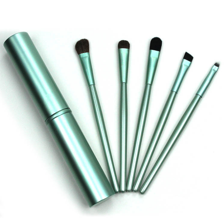 JetSetGlow 5-Piece Travel-Ready Mini Eye Makeup Brush Set