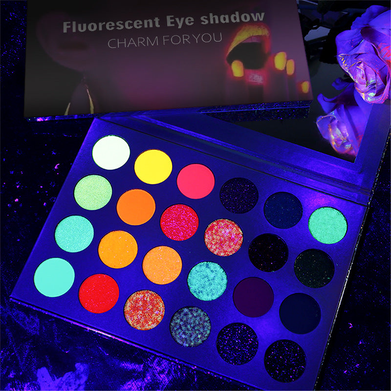 RadiantGlow UV Glow-in-The-Dark Eyeshadow Palette